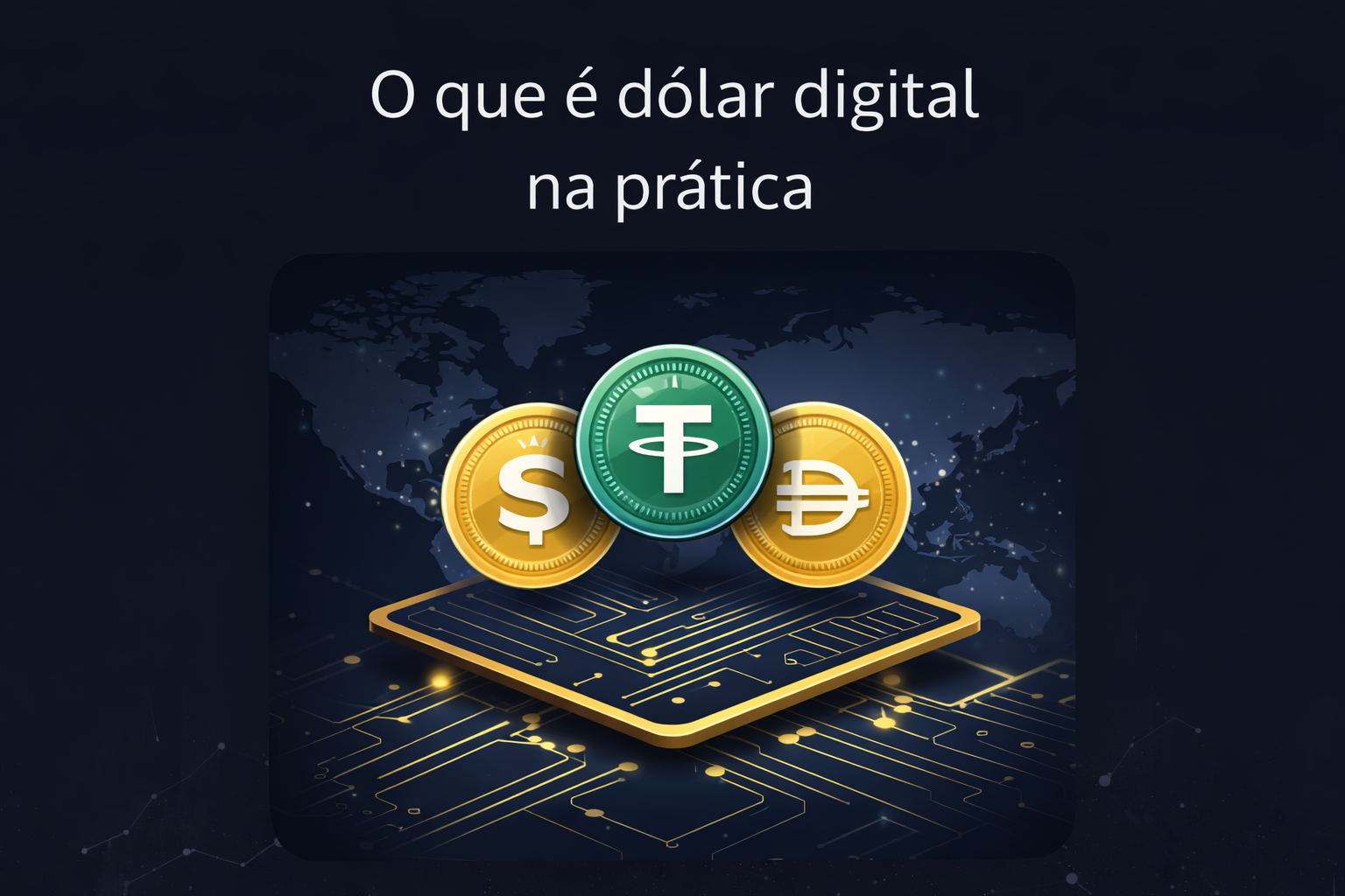 O que é dólar digital na prática? (ilustrativo)